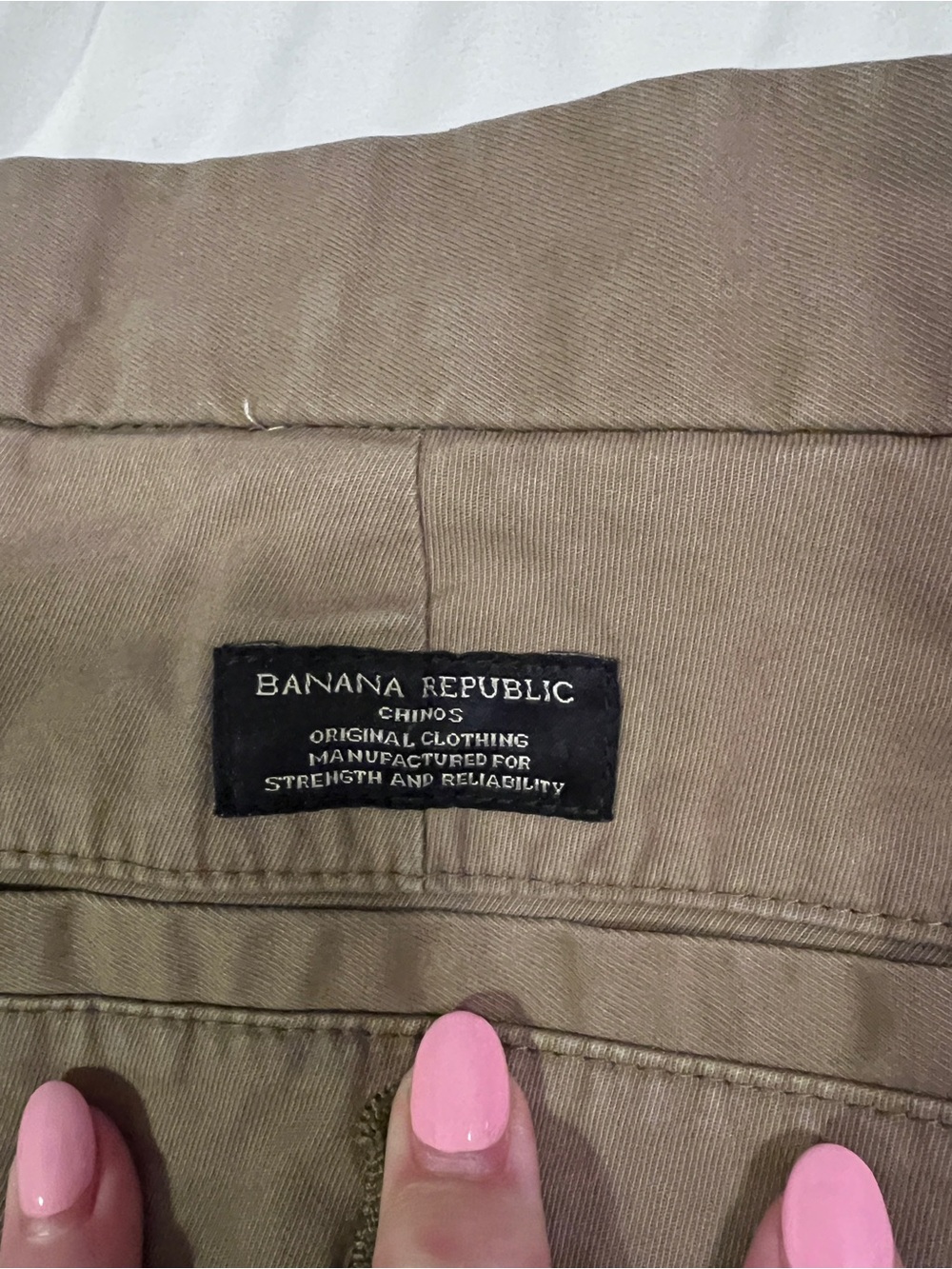 Banana Republic Men's Mason Chino Pants khaki/olive Brown size 31 x 33 - Picture 5 of 6